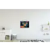 Graffiti - Hert - Dier - Kleurrijk textielposter latten blank klein -kinderkamer