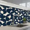 Modern - Geometrisch - Blauw keuken achterwand 2 middel 871 -3d_schuin