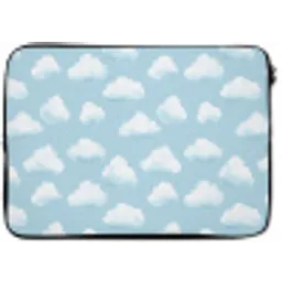 Wolken - Illustratie - Blauw laptophoes neopreen klein 279 -zkaufland3dotto