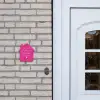 Felroze - Sierlijk Naambord Huisje klein -sfeer1