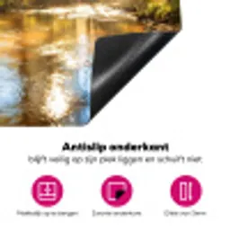 Bos - Beek - Zonlicht - Natuur - Groen Inductie beschermer vinyl 3mm klein -wsfeer4_website