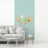Wereldkaart - Realistisch - Blauw fotobehang vinyl groot -woonkamer