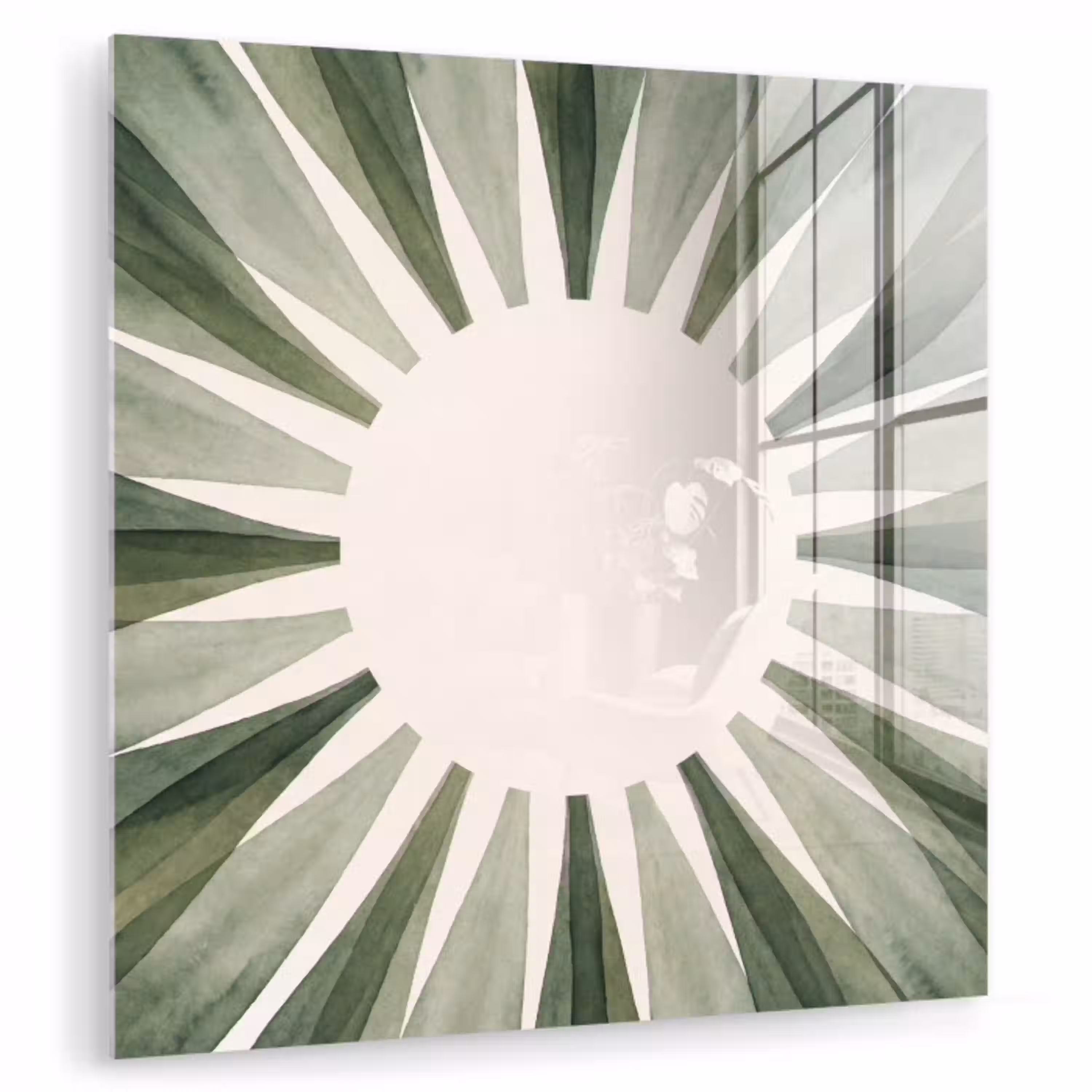 Planten - Abstract - Waterverf - Groen - Natuur plexiglas 5mm klein -zzzproduct_nieuw