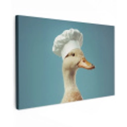 Eend - Koksmuts - Cute - Vogel Tuinposter op houten frame 2 cm dik klein -3d