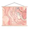 Marmer - Pastel - Roze - Blauw - Marmerlook - Abstract textielposter latten blank klein -3d