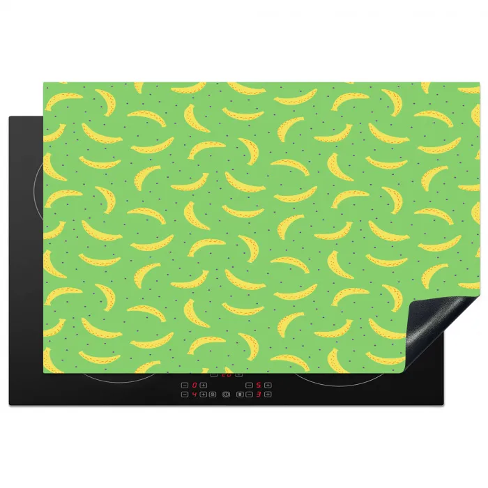 Groen - Geel - Bananen Inductie beschermer vinyl 3mm klein 276 -3d