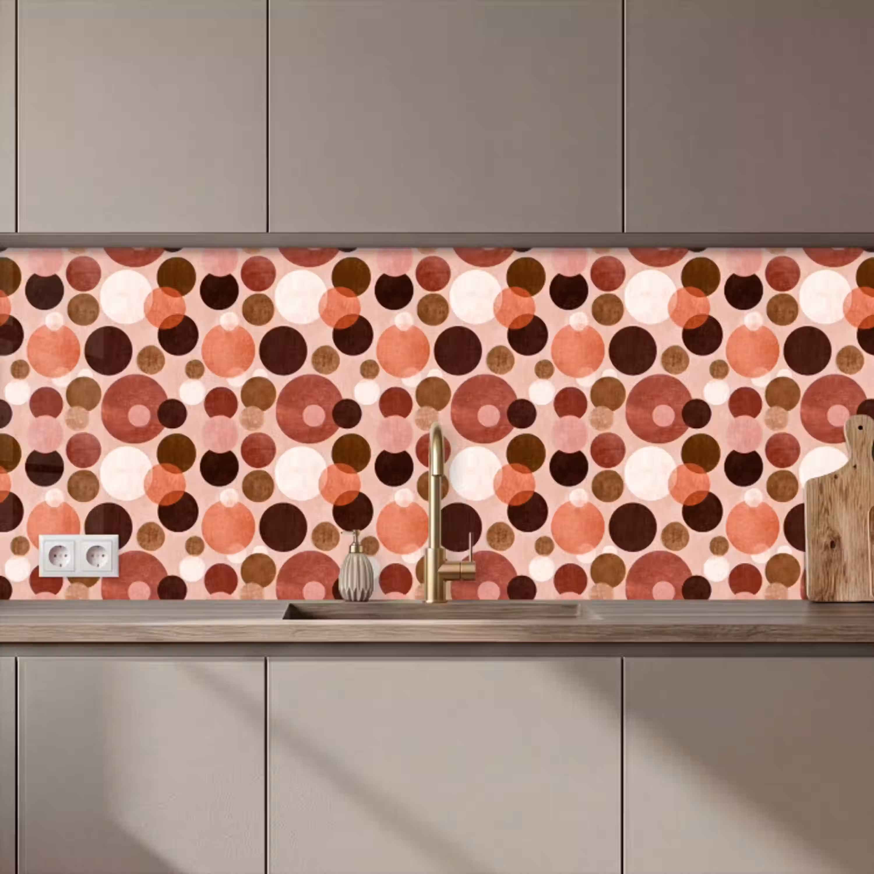 Cirkels - Modern - Kleurrijk keuken achterwand 2 middel 871 zz_3dshopping