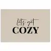 Beige - Winter - Quote - Cozy poster papier klein -3d