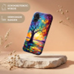 Boom - Landschap - Natuur - Abstract - Kleurrijk Toughcase MagSafe Apple iPhone 17 klein -USP_RandenV_NL