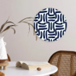 Abstract - Modern - Blauw Wandcirkel kunststof plaat 5mm dik klein 188 -sfeer4