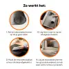 Japandi - Beige - Modern Inductie beschermer vinyl 3mm klein -zzzzzzz-td-werking
