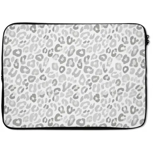 Luipaard - Motief - Grijs laptophoes neopreen klein 279 -zkaufland3dotto