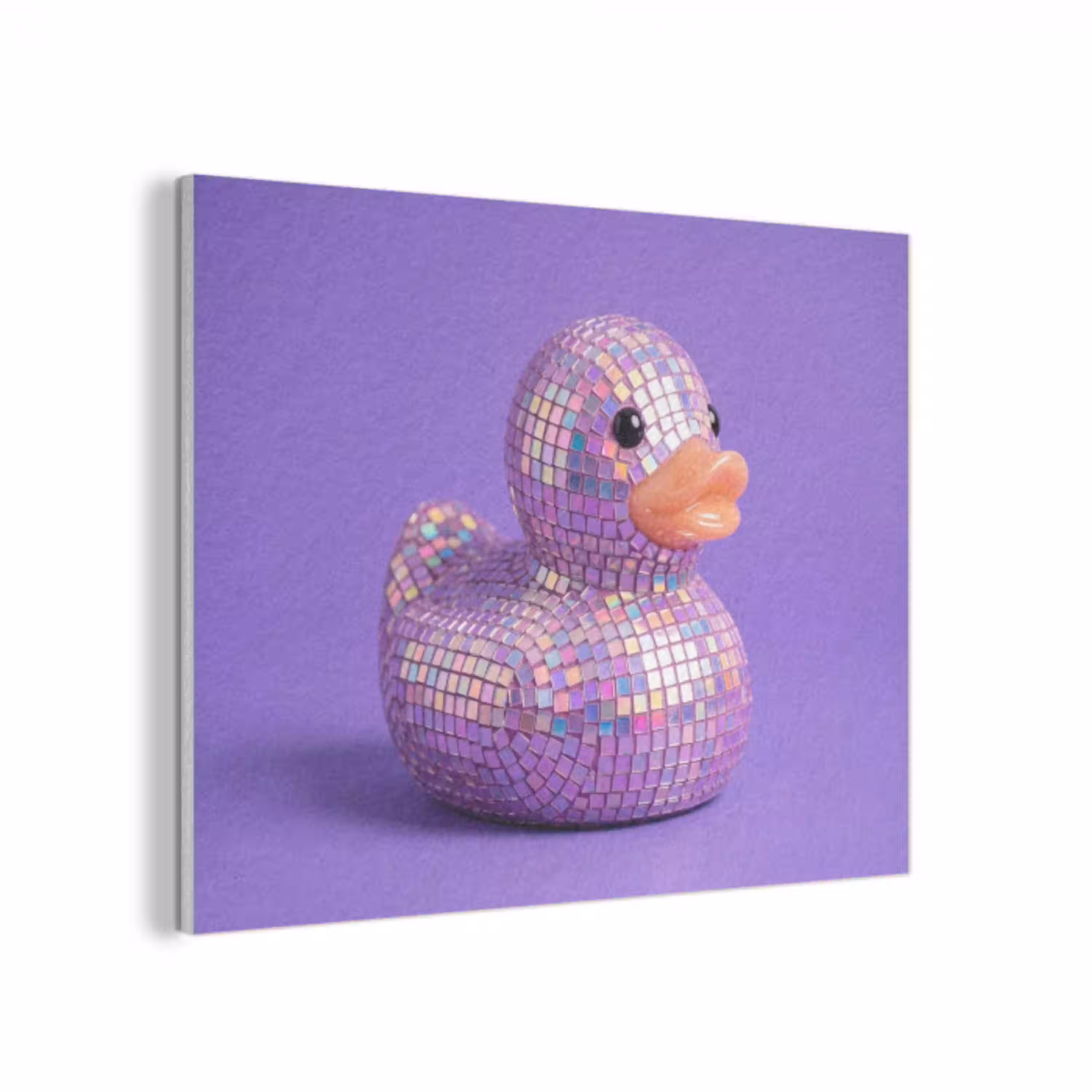Disco - Eend - Paars PET vilt klein -3d