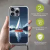 Zeilboot - Donkere bergen - Stilte Hoesje iPhone 16 Pro Max met koord klein -sfeer2_NL