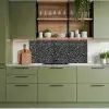 Terrazzo -  Patroon - Zwart - Wit keuken achterwand 2 middel 871 -sfeer3