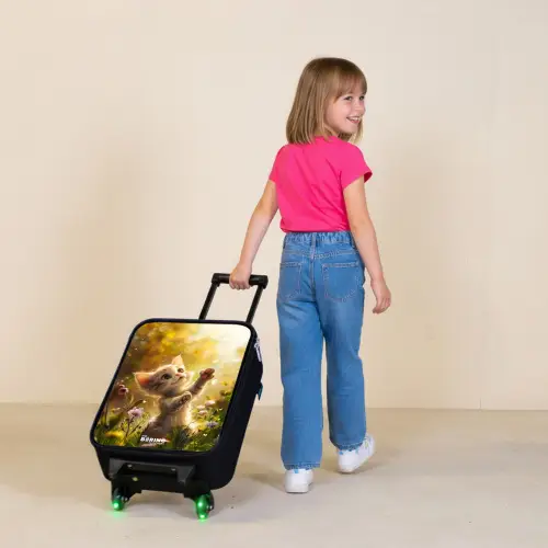 Koosje kitten Kinderkoffer - Zwart klein -sfeer1