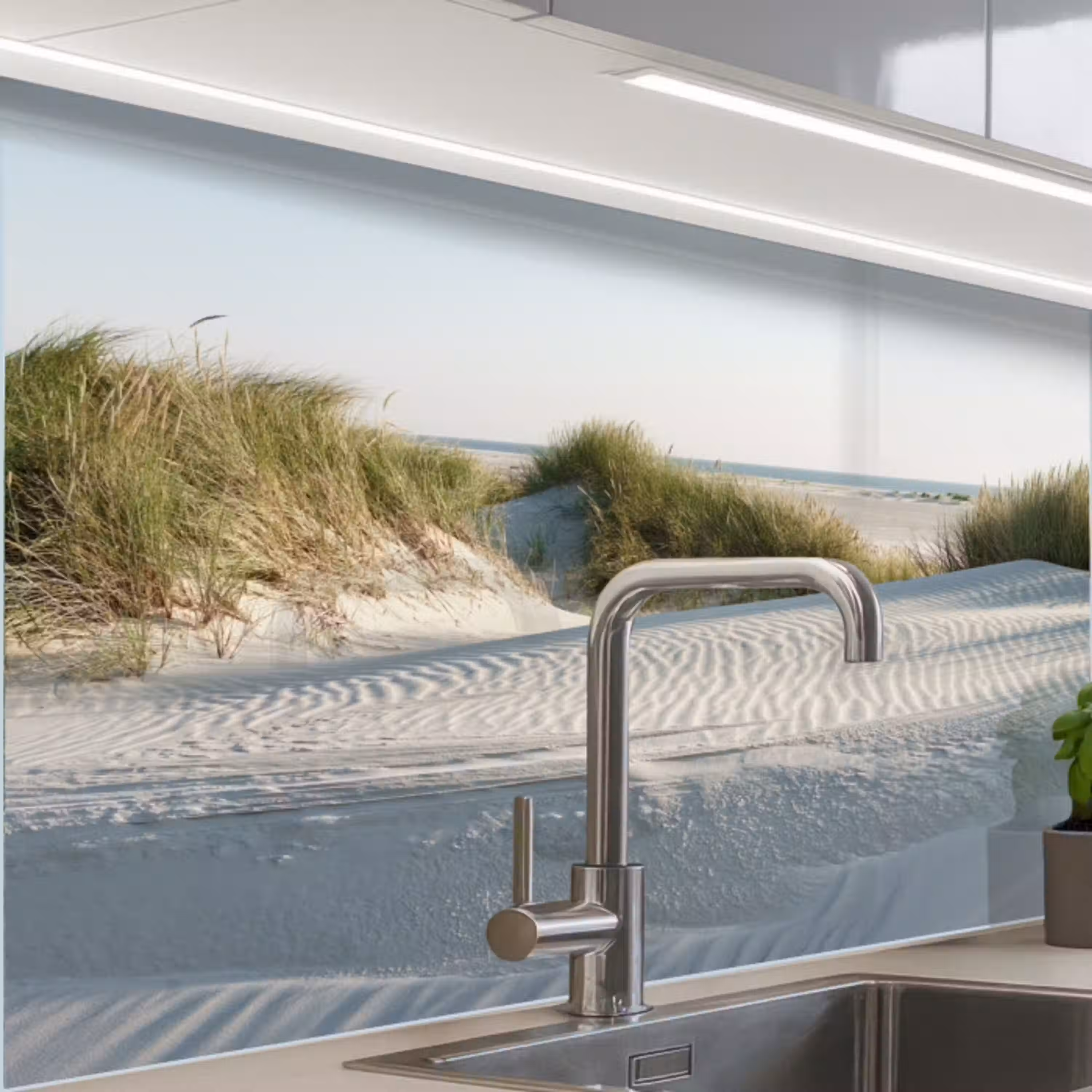 Strand - Natuur - Duin keuken achterwand 2 middel -zzzz3d_schuin