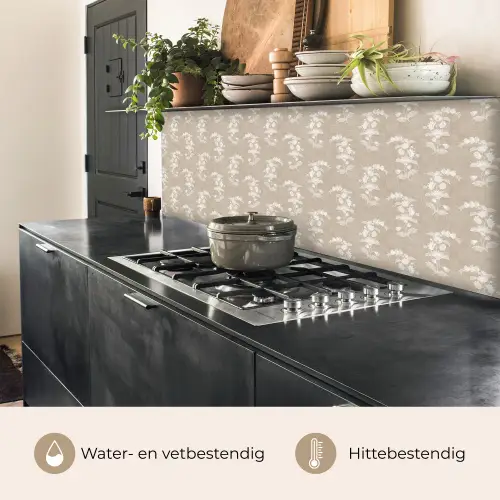 Motief - Beige - Linnen keuken achterwand 2 middel 871 -usp_NL