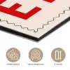 Blokletters - Rood - Kartelrand aluminium wit klein -closeup_NL
