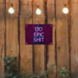 Buste - Neon - LED - Letters tuinposter los doek klein -sfeer1