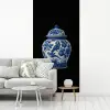 Pot - Delfts Blauw - Bloemen fotobehang vinyl groot -woonkamer