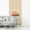Schaap - Beige - Bloemen fotobehang vinyl groot -woonkamer