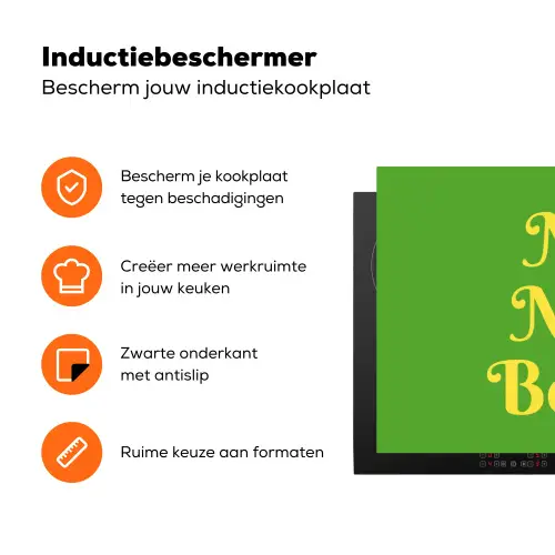 Mij niet bellen - Telefoon - Groen Inductie beschermer vinyl 3mm klein -zzzzzzz-td-ups