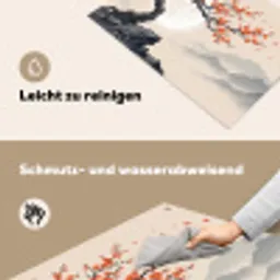 Aziatisch - Bloesem - Rood Inductie beschemer met haakjes klein -ky-schoon-de