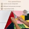 Abstract - Roze - Lappen - Vormen - Geel keuken achterwand spatscherm klein -spatscherm_NL