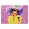 Zonnebril - Vrouw - Jas - Veren Placemat vinyl groot -zzsfeer1_Kitchenyeah-website