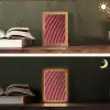 Lijnen - Rood - Beweging Light Box met kabel (Tafellamp) klein -sfeer3