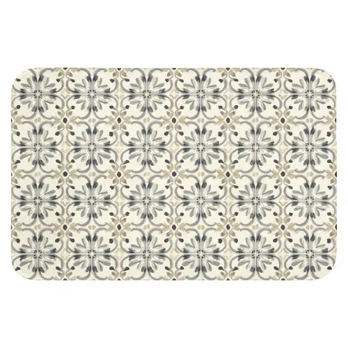 Floraal - Patroon - Kleurrijk WCmat klein 1009 -3d