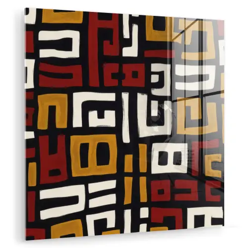 Abstract - Patroon - Rood plexiglas 5mm klein -zzzproduct_nieuw