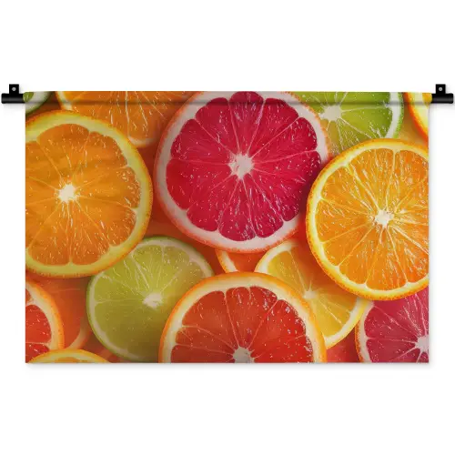 Fruit - Kleurrijk - Close up Wandkleed katoen klein -zz3d