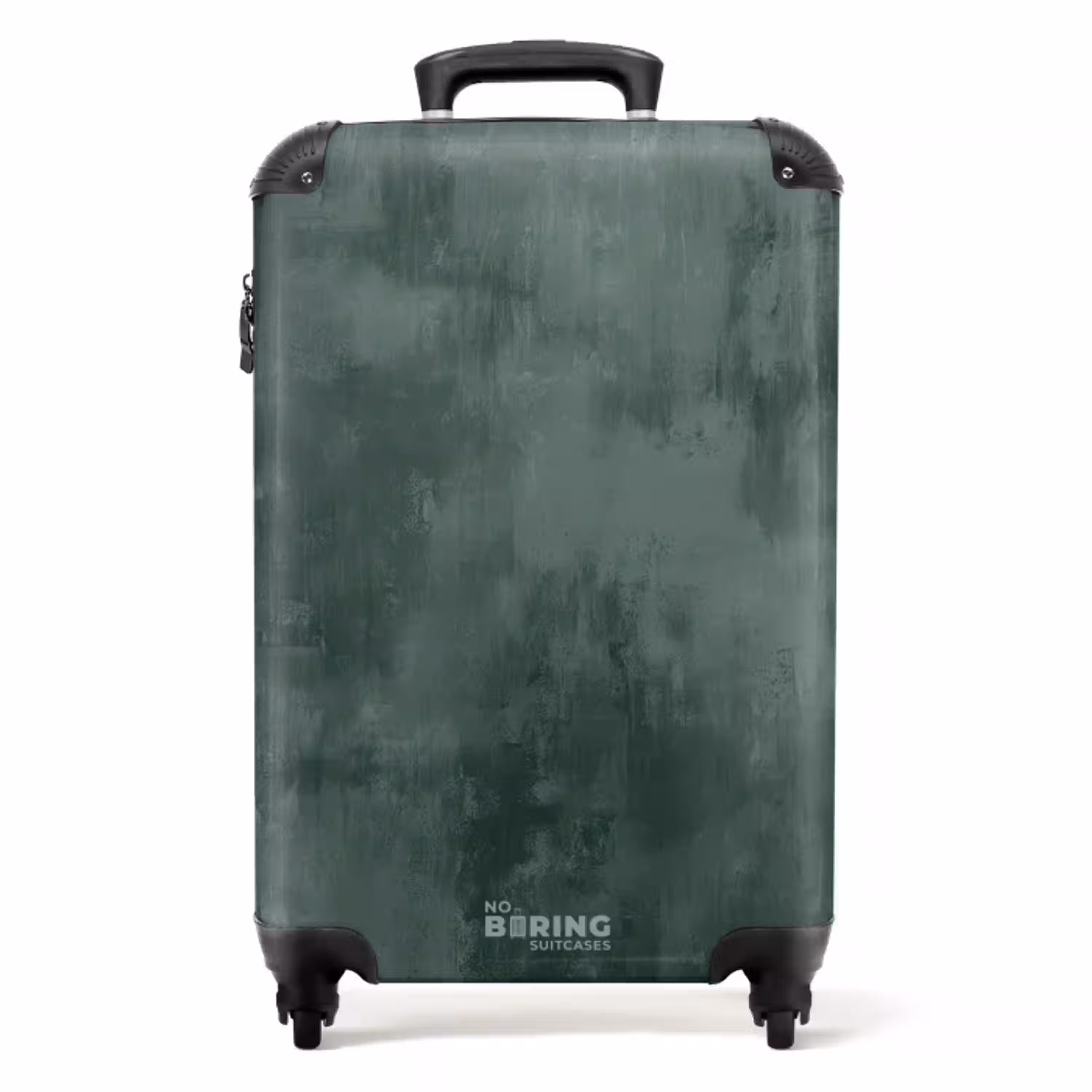 Groene betonlook NBS - Handbagage koffer - Volwassenen Unisex middel -productfoto_recht