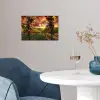 Wijngaard - Druiven - Zonsondergang poster papier klein -sfeer3