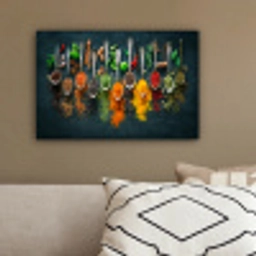 Kruiden - Specerijen - Lepels canvas 2cm klein -sfeer3