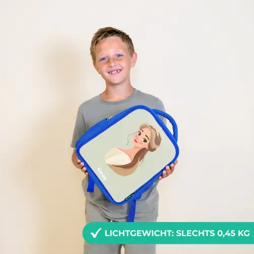 Prinses met een tiara - Groen Kinderrugzak - Blauw middel -sfeer1_NL