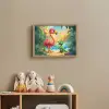 Flamingo - Dinosaurus - Strand - Kleurrijk Light Box met batterij (Wandlamp kind) middel -sfeer2_kind