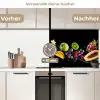 Splash - Fruit - Zwart keuken achterwand 2 middel -voor-na2_DE