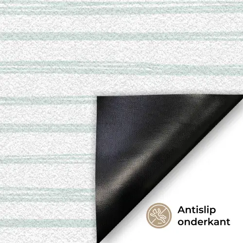 Zee - Sfeer - Strepen - Groen Deurmat klein 898 -antislip_NL