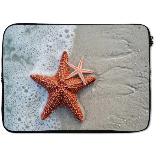 Zeester - Strand - Zee laptophoes neopreen klein -zkaufland3dotto