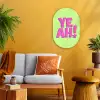Groen - Neon - Quote Wandcirkel Ovaal Forex klein -sfeer4