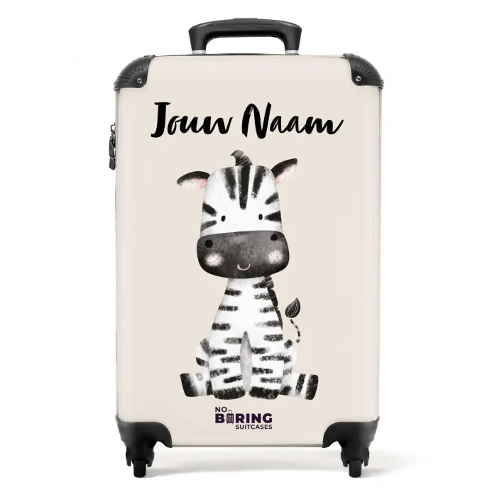 Zoë Zebra NBS - Handbagage koffer - Kinderen Unisex middel -productfoto_recht