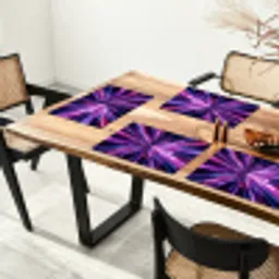 Lichtsnelheid - Ruimte - Roze - Paars Placemat vinyl groot -zzsfeer4_Kitchenyeah-website