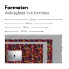 Waterverf - Rood - Geel Muismat XXL klein 681 -sfeer5