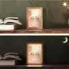 Vogels - Kleurrijk - Tak Light Box met kabel (Tafellamp) klein -sfeer3