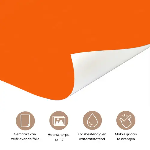 Slow down you're doing fine - Oranje - Simple deurposter klein -closeup_NL