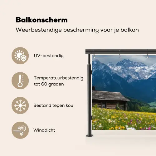 Alpen - Weide - Bergen - Koeien Balkonbeschermer Duitsland klein -specs_NL