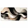 Abstract - Golven - Zwart - Verweerd Muismat XXL klein -3d_leeg